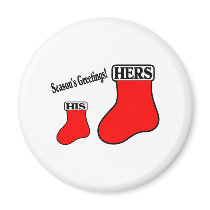 His Hers Stockings magnets by CelebrationZazzle His Hers Stockings magnets