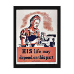His Life May Depend On This Part Post Card