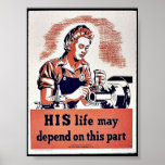 His Life May Depend On This Part Print