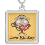 His Love Monkey Necklace