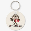 His Love Monkey Valentine Humor Key Chain keychains by HolidayTeesGifts His Love Monkey Valentine Humor Key Chain keychains