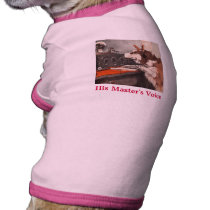 His Master's Voice Doggie Ringer T-Shirt pet clothing