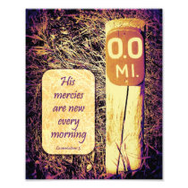 His Mercies Are New Every Morning Mile-Marker 8x10 Art Photo