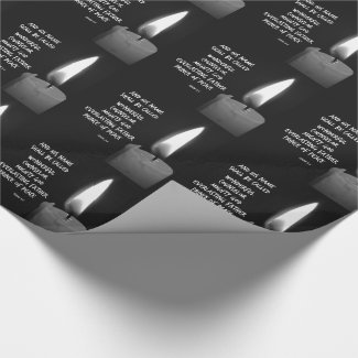 HIs name shall be Prince of Peace Bible Verse Gift Wrap