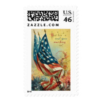 His Soul Goes Marching On Postage