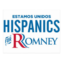 Hispanics for Romney Post Cards