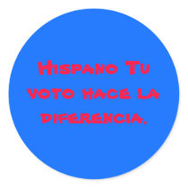 Hispano? Tu voto hace la diferencia stickers by ZONA_VERDE Hispano? Tu voto hace la diferencia stickers