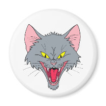 Hissing Cat magnets