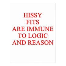hissy fit post cards