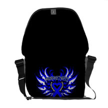 Histiocytosis Awareness Heart Wings Commuter Bag