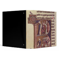 Historiated initial 'R' Binder
