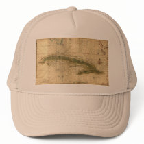 Historic 1639 Map of Cuba by Joan Vinckeboons Mesh Hats