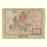 Historic 1721 Map of Europe cards