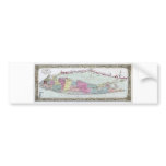 Historic 1855-1857 Travellers Map of Long Island Bumper Sticker