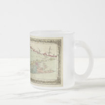 Historic 1855-1857 Travellers Map of Long Island Coffee Mugs
