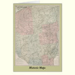 Historic 1912 Stoddard Map of The Adirondacks cards