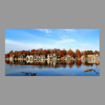 Historic Boat House Row, Philadelphia, PA posters
