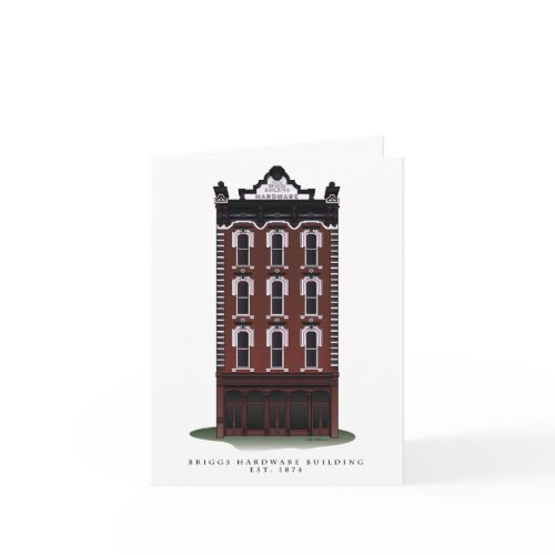 Historic Briggs Hardware Building Notecards card