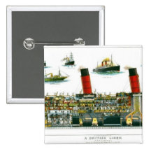 Historic British Ocean Liner Bookmark Pin