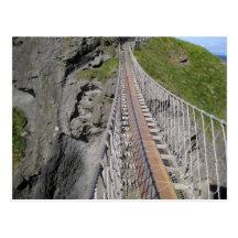 Historic Carrick-a-rede rope bridge, Northern Postcards
