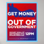 Historic Early Occupy Wall Street Poster on Canvas