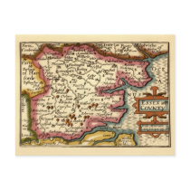 Historic Essex County Map, England postcards by ZephyrusBooks Historic Essex County Map, England postcards