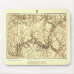 Historic Grand Canyon Map mousepads