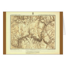 Historic Grand Canyon Map - National Archives Cards