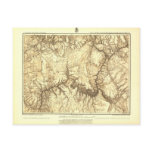Historic Grand Canyon Map - National Archives Postcard