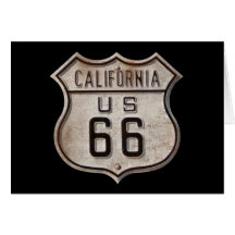 Historic Highway Road Sign Card