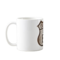 Historic Highway Road Sign Coffee Mugs