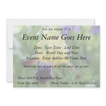 Historic Iris - Purple And Yellow Personalized Announcement