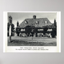 Historic Kentish Inns,  Chequers Inn, High Halden Poster