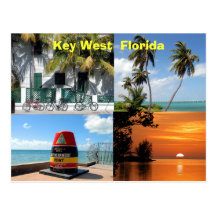 historic key west florida usa postcard