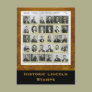 Historic Lincoln Stamps: Art Print Postcard
