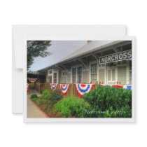 Historic Norcross, Ga. Station Cafe invitations by NevaSpellPhotography Historic Norcross, Ga. Station Cafe invitations