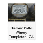 Historic Rotta Winery, Templeton, CA Postcard