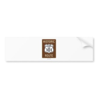 Historic Route US Highway 101 (California) bumpersticker