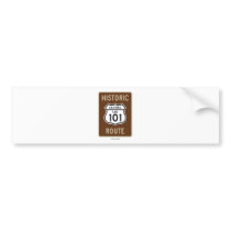 Historic Route US Highway 101 (California) Bumper Sticker