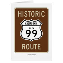 Historic Route US Highway 99 (California) Cards