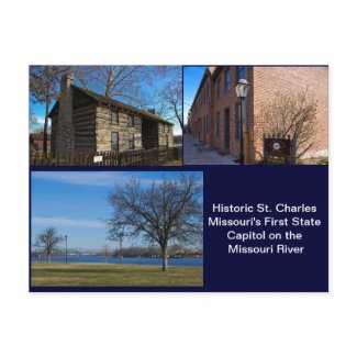 Historic St Charles Missouri postcard
