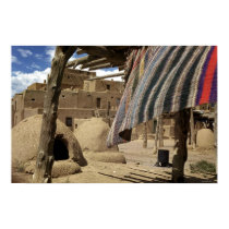 Historic Taos Pueblo as it was in 1938 posters