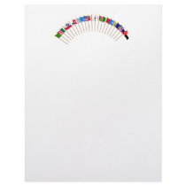 Historic Texas Flags Letterhead Design