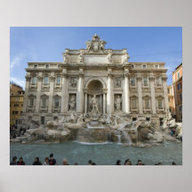 Historic Trevi Fountain in Rome, Italy Posters