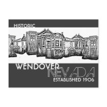 Historic Wendover Nevada old town postcard