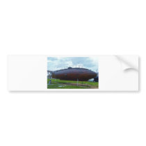 Historic wooden submarine replica. bumper sticker