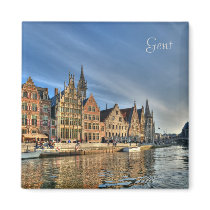 Historical center of Gent, Belgium Magnets