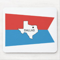 Historical Dallas Flag mousepads