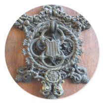Historical Door Knocker On The Gate To Hluboka Cas stickers by lifesphere Historical Door Knocker On The Gate To Hluboka Cas stickers