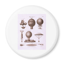 Historical Hot Air Balloon Designs magnets by harlowandcompany Historical Hot Air Balloon Designs magnets